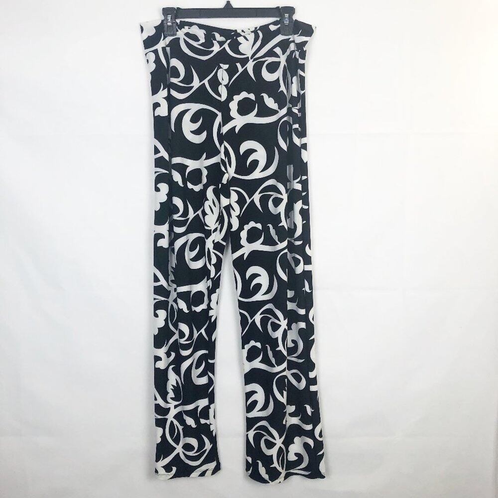 Flirt Pink Women's High Rise Floral Pants Juniors XL